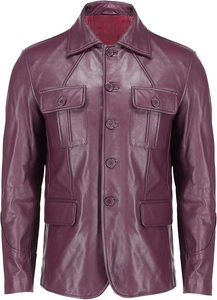 Vestes en cuir élégantes pour hommes de haute qualité à manches longues, design personnalisable en toile, à prix abordables, article phare en gros - Product Image 3