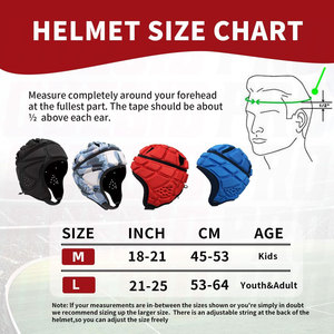 Casque de rugby souple, casquette de scrum, protection de la tête pour le flag football, enfants, jeunes, grossistes, fournisseur en gros - Product Image 6