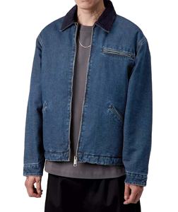 Chaqueta de trabajo vintage de algodón al por mayor con cremallera, estilo retro para hombre, para invierno, ropa de trabajo de lona personalizada - Product Image 1