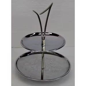 Gold Metal <b>Tree</b>-Shaped Serving <b>Stand</b> with Floral Design for Party Display Beautifully crafted By KHOOSI OVERSAES - Product Image 3