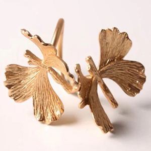 Manufacturer Brass Napkin Ring Holder for <b>Dining</b> <b>Table</b> Top Quality Brass <b>Butterfly</b> Gingko Shape Napkin Ring - Product Image 1