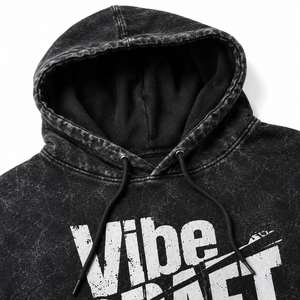 Sweat à capuche rétro délavé pour homme, coupe oversize, en coton épais, style streetwear, broderie personnalisée, pull tendance, vente en gros de vêtements - Product Image 5
