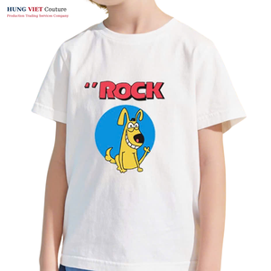 Gran oferta de ropa de bebé, camiseta de manga corta de bambú para niños, camiseta personalizada de manga corta sólida para niños - Product Image 3