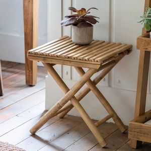 Boho Farmhoouse Style Bamboo Coffee <b>Table</b> Indoor Outdoor Decor Bamboo Furniture for home Garden Made in Vietnam - Product Image 1