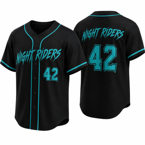Customizable Two Button <b>Baseball</b> Jersey College Stretch Comfort Soft Interlock Custom Artwork Tournament Competition Top Factory - Product Image 3