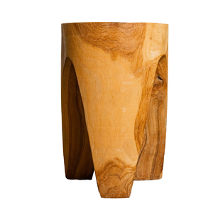 Tabouret et ottoman en teck massif ARTERRA Premium pour villa, hôtel, appartement - Meubles de salon rustiques/modernes faits à la main - Product Image 4