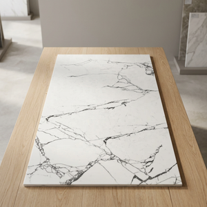 Revêtement de sol en marbre aspect marbre 120x60 de haute qualité Revêtement de sol en marbre SPC de style européen Rosalia Carrelage mural en céramique antidérapant blanc - Product Image 4