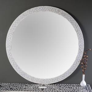 Nouveau miroir en os incrusté pour la décoration murale ou la décoration intérieure, provenant d'Inde, couleur personnalisée, forme personnalisée - Product Image 1