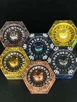 Dés à roulette mécaniques rotatifs 7-en-1 pour RPG et DND avec plaques gravées interchangeables, dés polyédriques pour TTRPG