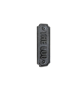 Buy Bathroom sign plaque plate vintage style wall mount iron plate - Product Image 3