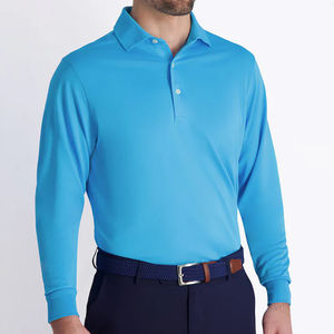 Camisa Casual de Manga Larga para Hombre, OEM, Alta Calidad, Color Sólido, Piqué, 100% Algodón, Secado Rápido, Talla Real - Product Image 5