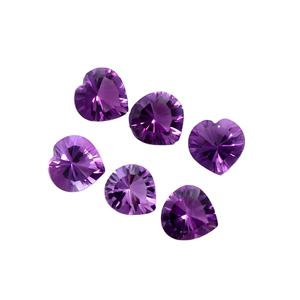 Pierres précieuses d'améthyste en forme de coeur calibrées 4*20MM taille bague fabrication de bijoux améthyste pierres précieuses certifiées de haute qualité améthyste - Product Image 1