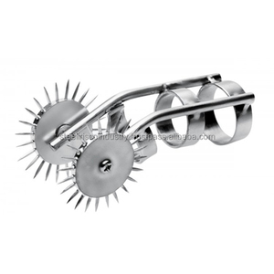 Molinete de dedo de doble punta rizada de alta calidad WARTENBERG PINWHEEL/Pin Wheel Color negro Molinete médico BDSM herramienta sensorial - Product Image 1