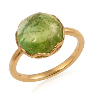 แหวนทรงอินทรีย์เงินสเตอร์ลิง925พลอยทับทิมสีทองตัวเรือนชุบทองสำหรับงานแต่งงานแบบแข็ง - Product Image 6