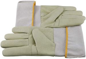 Guantes de soldadura de cuero de 16 pulgadas, resistentes al calor, para cocinar a la parrilla, soldadura eléctrica dividida en cuero - Product Image 6