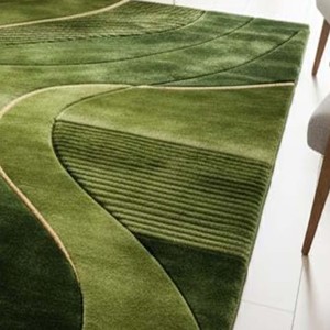 Abstract Green Carpet Modern Area Rug Hand Tufted Carpet For Living Room Bedroom Decorative <b>Floor</b> Rug Gift For Home Decor - Product Image 2