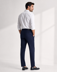 Pantalones de Vestir para Hombre Active Squad, Corte Regular, 100% Algodón, Forro Polar de Verano, Cintura Media, Cierre de Botón Resistente, Estilo Casual para Oficina y Trabajo - Product Image 2