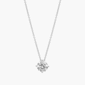 Pendentif Solitaire en Diamant de Laboratoire Kite Set en Or Blanc - Product Image 3