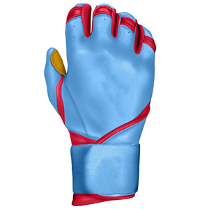 Gants de frappeur de baseball en cuir Cabretta personnalisés, fermeture auto-agrippante, légers, manchette longue, support étendu, antidérapants, pour adulte - Product Image 4