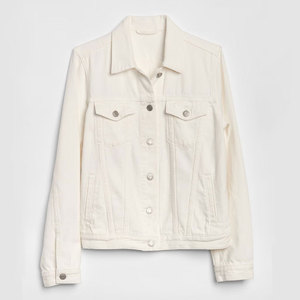 Nueva Chaqueta Vaquera de Mujer con Cremallera Completa, Estilo Urbano, Lavado, Color Liso, Diseño Desgastado de Moda - Product Image 5