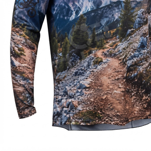เสื้อเจอร์ซีย์จักรยานเสือภูเขาแบบแห้งเร็ว น้ำหนักเบา พิมพ์ลายดิจิตอลไร้รอยต่อ ผลิตจากโพลีเอสเตอร์ 100% สำหรับผู้ชาย - สำหรับการแข่งขันดาวน์ฮิลล์และเอ็มเอ็กซ์ - Product Image 6