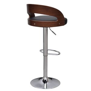 Juego de 2 taburetes de bar en negro y marrón - Product Image 3