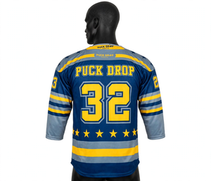 Maillots de Hockey Personnalisés pour Adultes – Collection Dégradé Graffiti Coloré Rétro Vintage Respirant à Col V Décontracté – Vente en Gros - Product Image 2