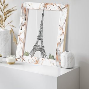 Premium Handmade <b>White</b> Marble 11x14 Inch Photo <b>Frame</b> Elegant Decorative Lightweight for Wall Mount Tabletop Use Home Office - Product Image 2