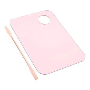 Ensemble de spatules de mélange réutilisables en acier inoxydable Harrat Group SZ-00134 (2 pièces) pour cosmétiques, matériaux dentaires, adhésifs - Product Image 2