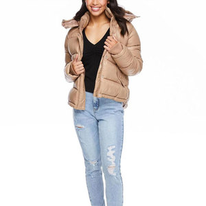 Chaqueta de burbujas para mujer, estilo largo, con cremallera frontal, informal, de gran venta - Product Image 4