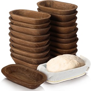 Corbeille à fruits rustique en bois d'acacia avec fer forgé - Vente en gros - Product Image 2