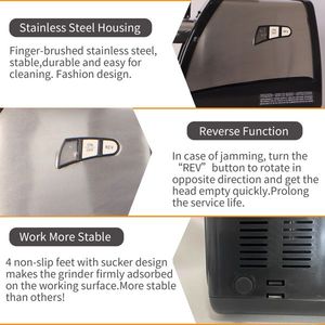 Máquina Procesadora de Carne y Embutidora de Salchichas Eléctrica de Acero Inoxidable de 570 Vatios - Product Image 4
