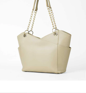 Sac en cuir, peau de vache, couleur personnalisable, logo personnalisable, taille personnalisable, fermeture éclair, bandoulière chaîne, autres accessoires, mode. - Product Image 1