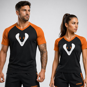 Camisetas Venomous Fight Gear Unisex de Corte Regular con Cuello en V, 100% Algodón, Tela de Lona, Impresión Personalizada, Secado Rápido, Ecológicas - Product Image 6