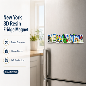 Imán <span class=keywords><strong>de</strong></span> Refrigerador con Forma <span class=keywords><strong>de</strong></span> Letra <span class=keywords><strong>de</strong></span> <span class=keywords><strong>Nueva</strong></span> <span class=keywords><strong>York</strong></span> Personalizado, <span class=keywords><strong>Estatua</strong></span> <span class=keywords><strong>de</strong></span> <span class=keywords><strong>la</strong></span> <span class=keywords><strong>Libertad</strong></span> en Resina 3D, Adhesivo Magnético para Refrigerador, Recuerdo o Regalo - Product Image 6
