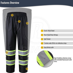 Best Arrival Premium <b>Waterproof</b> Hi Visibility Safety Trouser Comfortable Fit Nylon Construction <b>Work</b> Trouser - Product Image 2