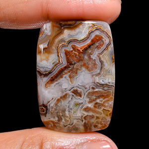 Piedra Preciosa Suelta Plana de Ágata Crazy Lace Natural de Alta Calidad para Joyería, Certificada por el Proveedor FAIJAN GEMS Rajasthan - Product Image 2
