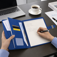 Organiseur de planification A5 personnalisé en cuir PU avec 6 anneaux, carnet rechargeable, fermeture à sangle, pochette pour cartes, attache pour stylo, pour bureau, usine OEM ODM