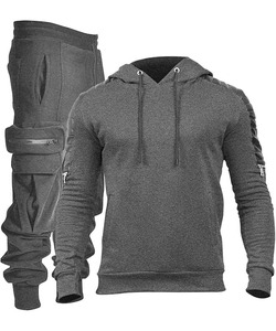 Conjuntos Deportivos Casuales con Capucha para Hombre, Invierno, Logotipo Personalizado, Corte Regular, Traje Deportivo de Alta Calidad - Product Image 1