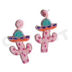 Top fêtes à la mode spécial mode boucles d'oreilles pendantes nouveauté perles transfrontalières faites à la main doux paillettes à la mode créatif - Product Image 1