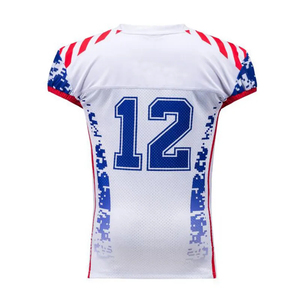 Maillots de football américain sur mesure de qualité supérieure, 100 % polyester respirant, faible MOQ, nouvelle arrivée, haute qualité, sport - Product Image 3