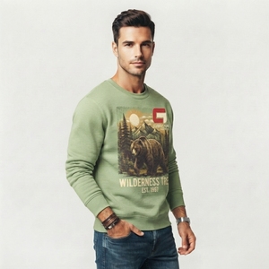 Sweat-shirt pour homme avec impression graphique, en molleton doux, vêtement décontracté avec motifs imprimés originaux, construction légère, confortable - Product Image 3