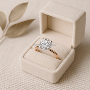 แหวนเพชรแท้14K VVS1 2.10CTW ลูกแพร์ประดับเพชรแท้ได้รับการรับรองว่าเป็นแหวนหมั้นอัญมณีชั้นดีสำหรับผู้หญิงสัญญาแต่งงาน - Product Image 5