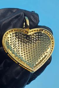 Collier pendentif cœur serti de moissanite VVS certifiée GRA pour femmes, avec argent 925 et diamants, style hip hop, à bas prix - Product Image 5