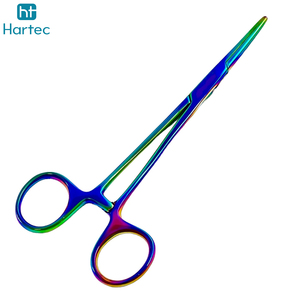 Multi Color Rainbow Titanium <b>Fishing</b> Forceps Stainless Steel Straight Jaw Locking Hemostat Pliers Deep Hook Remover <b>Tackle</b> Gear - Product Image 3