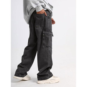 Pantalon cargo décontracté en tissu de coton doux au toucher, de qualité supérieure, multi-poches, tendance, pour l'extérieur - Product Image 4