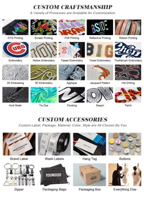 Ensemble de survêtement pour homme en molleton de coton avec logo personnalisé, broderie vieillie, pantalon de jogging empilé, sweat à capuche et sweat-shirt - Product Image 6