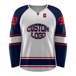 Nouveau Maillot de Hockey Junior 2026 Personnalisé OEM en Tissu Sergé Brodé, Impression Numérique par Sublimation, Séchage Rapide, 100% Polyester - Product Image 1
