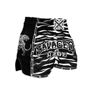 กางเกงมวยไทยสั่งทำพร้อมโลโก้สำหรับสโมสร - ระบายอากาศได้ดี แห้งเร็ว เหมาะสำหรับผู้ใหญ่ทั้งชายและหญิง ใช้สำหรับชกมวยและศิลปะการต่อสู้ - Product Image 3