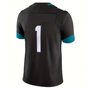 Camiseta de Fútbol Americano Personalizada para Hombre, Cuello en V, Manga Corta, Impresión Sublimada, Poliéster que Absorbe la Humedad, Número de Equipo 1 - Product Image 2